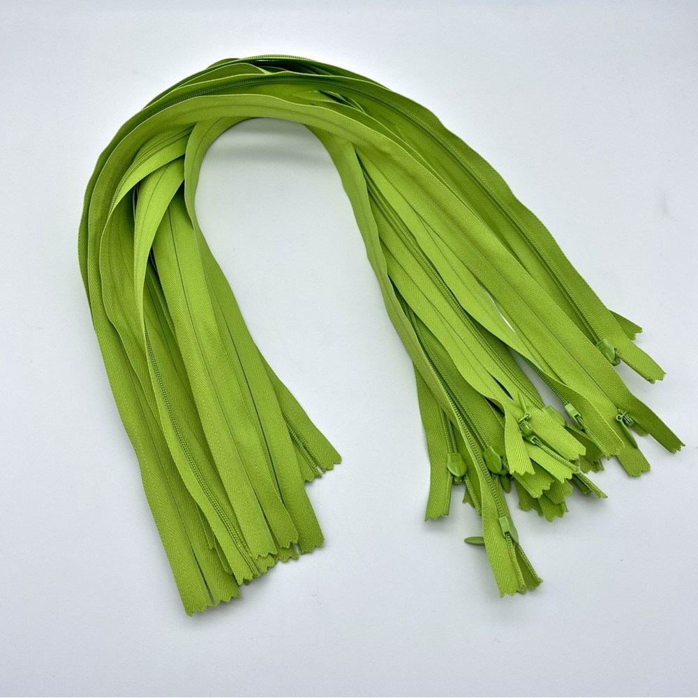 24” JET Green Invisible 14 Zippers Sewing Fashion Accessories